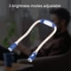 thumbnail image 4 of Luz de Cuello, luz LED Colgante Flexible Lámpara de Lectura de Cuello con batería Lámpara de Manos Libres para Leer Tejer Correr Acampar Reparación (Azul) Ecomeon  no, 4 of 4