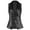 Black, variant on Womens Sparkly Sequin Vest Glitter Dressy Waistcoat Sleeveless Glitter Party Jacket Outerwear Tops Silver S
