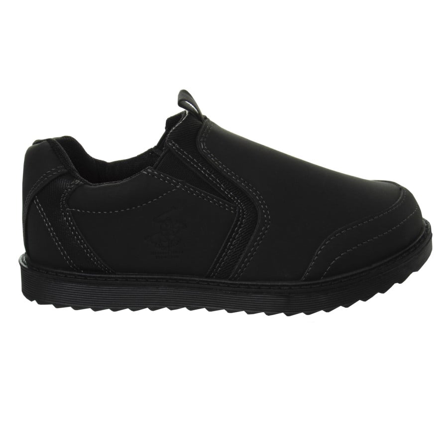 Beverly Hills Polo Club Boys Casual Slip On Shoes (Little Kids Big Kids), Black, 13