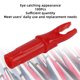 thumbnail image 5 of M Buder 100 Piezas Culatines de Flecha de Plástico Inserción 6.2mm Repuesto Arco Tiro Deportivo Accesorios Color Rojo Precisión, 5 of 9