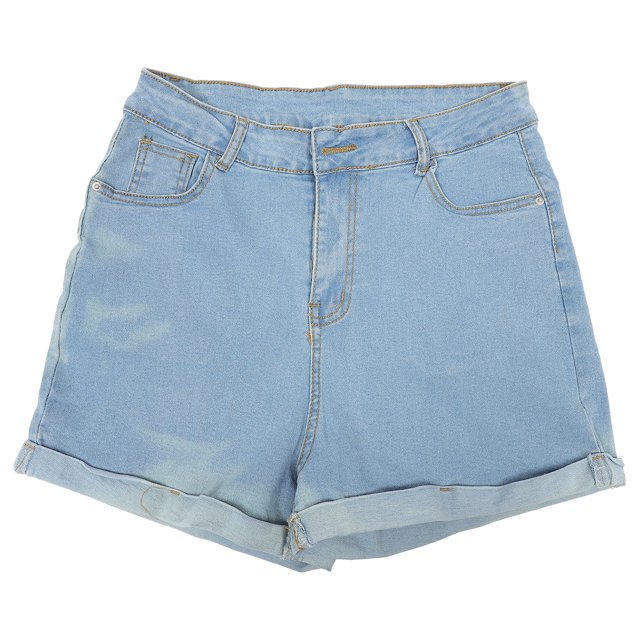 Pantalones cortos de mezclilla para mujer Pantalones cortos de verano con estampado de moda Pantalones cortos de mezclilla de pol HOMEMAXS MX13976054