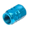 thumbnail image 3 of 4 x Tire Wheel Rims Stem Air Valve Caps Tyre Cover Car Truck Bike Silver ALUMINUM-Blue, 3 of 4