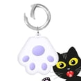 thumbnail image 3 of Preciosa funda de silicona compatible con , funda antipérdida de de dibujos para cartera, coche, mascota, gato, pe púrpura Sunnimix llevar estuche protector, 3 of 8