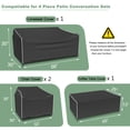 thumbnail image 2 of STARTWO Furniture Cover Set of 4,Simple Design,Easy to Set up,400D Waterproof Oxford,420D PU Coated Fabric (Black), 2 of 7