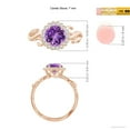 thumbnail image 5 of ANGARA Natural Vintage Inspired 1.15 ct Amethyst Flower and Vine Ring in 14K Rose Gold for Women (Size-7mm) | February Birthstone, Anniversary, Jewelry Gift for Women | Natural Amethyst Ring, 5 of 10