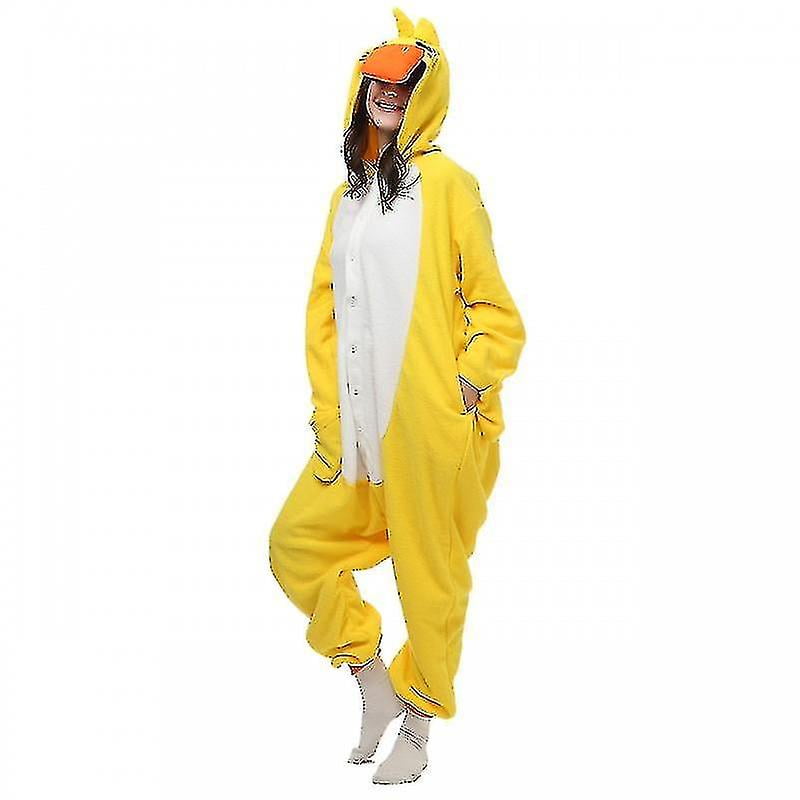 Deguisement de Canard Jaune Pyjama Combinaison Kigurumi Hoodie Animal Walmart