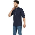 thumbnail image 3 of SKAVIJ Men's Crew Neck Regular Fit Solid Print Kurta Shirt (XL), 3 of 6