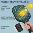thumbnail image 2 of Pickleball Paddles Set,Pioneer Flower Floral Print Pattern Fiberglass Surface Pickleball Racket Set with 2 Indoor Outdoor Pickleball Balls and Pickleball Bag,Pickle-ball Equipment, 2 of 6