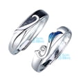 thumbnail image 2 of Anillo de un par de hombres y mujeres de plata de luz Senior Sense Design Ancient Couple Ring, 2 of 3