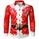 thumbnail image 3 of Camisas navideñas para hombre, camisas de manga larga con botones para fiesta de Papá Noel, camisas de calle para exteriores, camisa elástica de invierno con cuello vuelto, 3 of 5