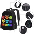 thumbnail image 4 of Sprunki Backpack Cute Cartoon Character 3d Printed Travel Backpack Hiking Large Capacity Backpack Lightweight Backpack, 4 of 8