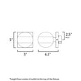 thumbnail image 4 of E30175-10BK ET2 Lighting Modular - 16W 2 LED Outdoor Wall Mount-5 Inches Tall and 5 Inches Wide, 4 of 5