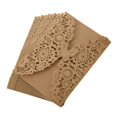 thumbnail image 4 of 20Pcs/Set Delicate Carved Butterflies Romantic Wedding Party Invitation Card Envelope Invitations for Wedding:Golden Beige & Silver Charcoal, 4 of 8