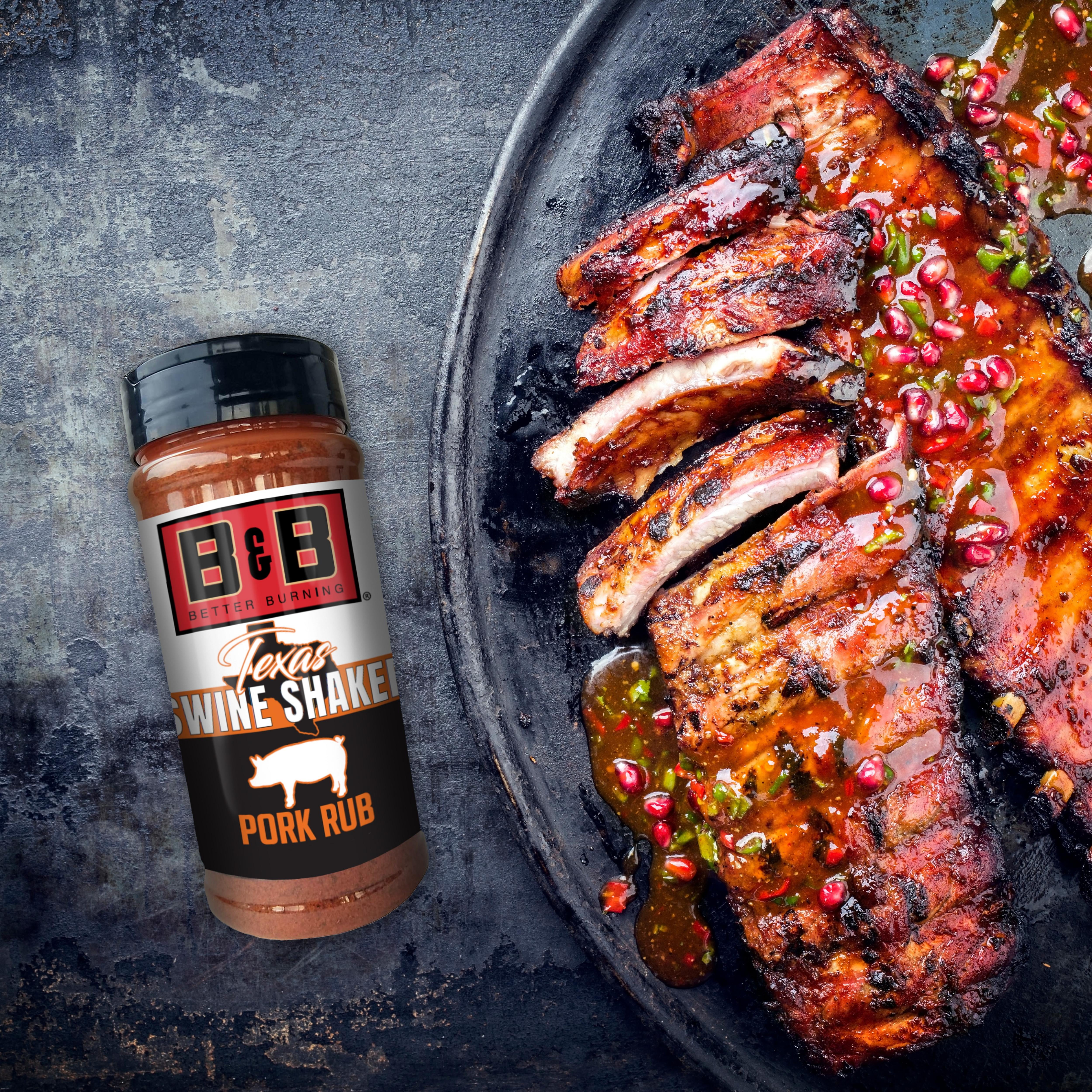 B&B Charcoal Texas Swine Shaker Seasoning