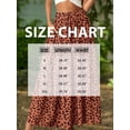 thumbnail image 7 of Cueply Long Skirts for Women Pleated Elastic High Waist drawstring Tiered Maxi Skirt with Pockets, 7 of 7
