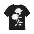 thumbnail image 4 of Tisuna Boys Summer T Shirts Kids Short Sleeve Crew Neck Floral Tops Regular Fit Street Daily Wear Tees For Toddler And Tweens 2-13 Years, 4 of 5