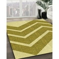 thumbnail image 3 of Ahgly Tapis de Zone Rond Lavable en Machine Intérieur Transitionnel Brun Doré Foncé, 4 Pieds Rond, 3 of 7