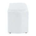 thumbnail image 4 of Elegant Long - shaped Storage Ottoman Bench of boucle material with Simple and Grand Design, White, 4 of 6