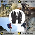thumbnail image 2 of Vikakiooze Winter Gloves Gloves Waterproof Anti-Slip Silicone Thermal Gloves with Fleece for Biking Climb, 2 of 3