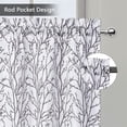 thumbnail image 3 of Tree Branch Abstract Pattern Small Curtain, Rod Pocket Blackout Short Curtains Valance, 3 of 9