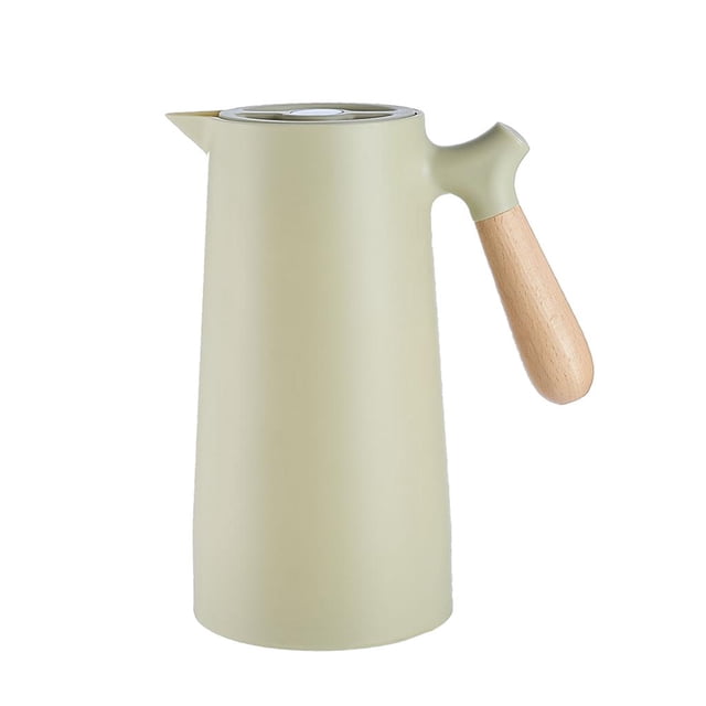 Hervidor de agua nórdico de 100 ml con aislamiento térmico para el hogar, olla de vidrio con aislamiento térmico Verde