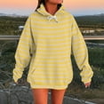 thumbnail image 2 of YUGYXL Womens Oversized Hoodies Casual Long Sleeve Solid Color Sweatshirts Dressy Pullover Fashion Y2K Tops with Pocket Yellow XXL, 2 of 3