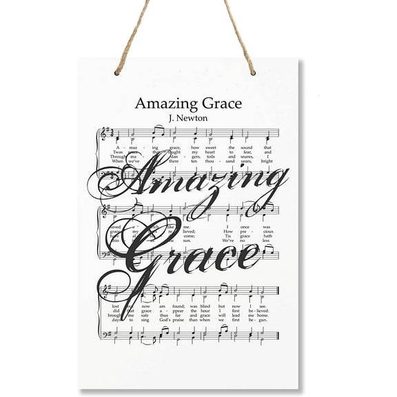 LifeSong Milestones Music Sheet theme Wall Plaque - Amazing Grace