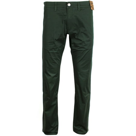 Black Straight Leg Trousers - Jack South London Men's Slim Fit Straight Leg Casual Pants Chino Trousers Black Forest