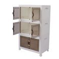 thumbnail image 1 of Stackable Plastic Storage Bins With Lid, 4 Wheels,  Door Handle, Dustproof  Large Capacity Foldable Closet Organizers, Storage Drawers For Clothes Toys,, 1 of 8