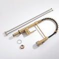 thumbnail image 3 of ANGELES HOME Pull Down Sprayer Kitchen Faucet with LED Spray, Single Handle Kitchen Sink Faucet in Brushed Gold, 3 of 10