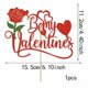 thumbnail image 3 of Inserto para pastel San Valentín 17 Uds. Rosa Amor, 3 of 4
