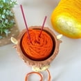 thumbnail image 3 of Cuenco para hilo de resina, cuenco para hilo Highland Cow para tejer y hacer ganchillo, hecho a mano, accesorios para tejer, soporte para hilo de ganchillo, regalo para tejedores y crocheteros, marrón, 3 of 7