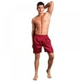 thumbnail image 3 of Mens Silk Satin Boxers Shorts Underwear Sleep Pajama Lounge Shorts, 3 of 5