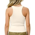 thumbnail image 2 of Lullu Girls Athletic Racerback Tank Top Casual Solid Crewneck Sleeveless Shirt, Sizes 4-14, 2 of 8