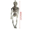thumbnail image 3 of Halloween Decoration Outdoor Halloween Skeleton Glow in The Dark Plastic Posable Skeleton with Movable Joints,Small Hanging Skeletons for Halloween Indoor Decor,Ghost House Graveyard Props, 3 of 7