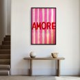thumbnail image 3 of Eastern Print Typography Poster Pink Eclectic Stripe Print Psychedelic Inspired Maximalist Decoration For Bedroom Or Living Room, Size 16x24 UNFRAMED, 3 of 5