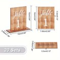 thumbnail image 3 of Wooden Table Number Plates Wedding Decoration Banquet Wooden Plates Restaurant Decoration Decorations Wedding Party Photo Props, 3 of 9