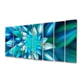 thumbnail image 1 of Designart - Grande Fleur Fractale Bleue - Impression sur Toile Florale, 1 of 1