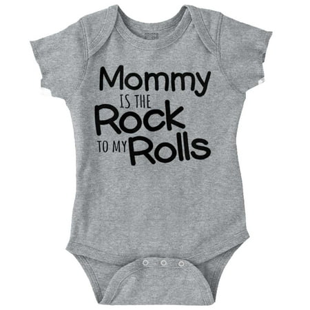 

Brisco Brands Mommy Rock To My Rolls Chubby Baby Unisex Baby Bodysuits
