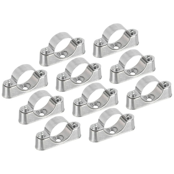 Unique Bargains 10Pack Pipe Support Pipe Bracket Clamp Wall Mount Ceiling Mount for 25mm Pipe