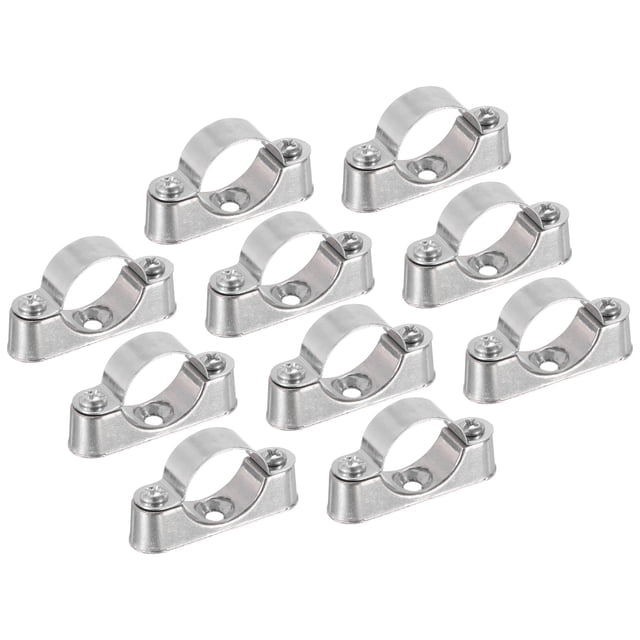 Soporte de tubería Uxcell 10Pack, abrazadera de soporte de tubería, montaje en pared, montaje en techo para tubería de 25 mm
