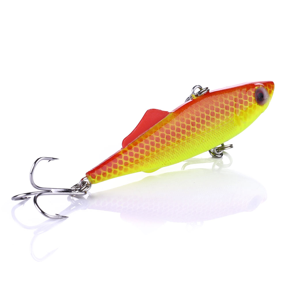 HENGJIA Fishing Lures Bass, 6 Pack Deep Diving Lipless Crankbaits for Bass Minnow VIB Lifelike Hard Baits Sinking Fishing Lure for Bass, Redfish, Trout, Walleye Saltwater Freshwater