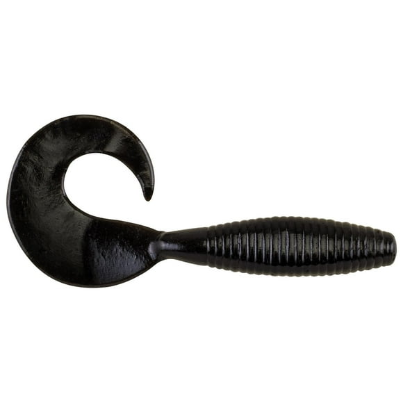 Berkley PBBG4-BL PowerBait Power Grubs, bulky body for presence and rigging, 4" 10Pkg Ct, Black