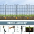 thumbnail image 6 of Topbuy 5 Panels 39 in(H) x 14.5ft(L) Decorative Garden Fence Rustproof Metal Wire Border Animal Barrier No Dig Defense Fence, 6 of 7