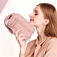 thumbnail image 4 of Quilted Nylon Wristlet Wallet for Women, Minimalist Solid Color Clutch Purse for Daily Use, Compact Wrist Strap Wallet for Cards and Cash, Portable Wallet for Shopping and Travel, 4 of 5