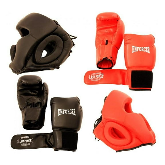 Shelter S103 Pro Boxing Gloves and Pro Head Gears - Set of 2