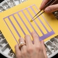thumbnail image 2 of 3D Printed Art Ruler Grid Tool for Precise Painting Drilling and Craft Projects with Square Multiple Rectangle Design, 2 of 4