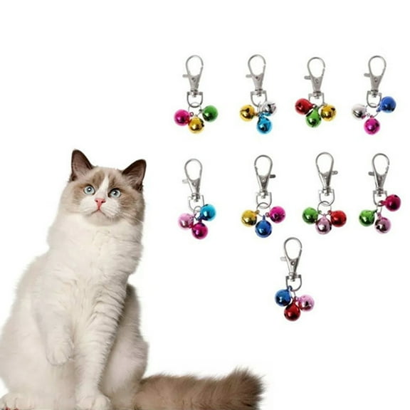 Walbest 1Pc Metal Jingle Bells Loose Beads Festival Party Decoration, 14mm Pet Cat Puppy Dog Bells for Collar, DIY Crafts Accessories (Random Color)