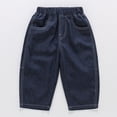 thumbnail image 4 of UJNDER Soft Denim Boy Pants Lightweight Straight Leg Everyday Comfort Trousers for Kids Boys Pants,Dark Blue,2-3 Years, 4 of 9