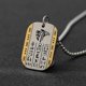 thumbnail image 3 of Collar con Amuleto Yashi de Acero Inoxidable Anubis y Ojo de Horus AL4534-Gold, 3 of 4